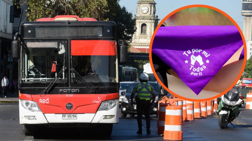 Marcha 8M: Revisa los desvíos de tránsito en Santiago por el Día de la Mujer