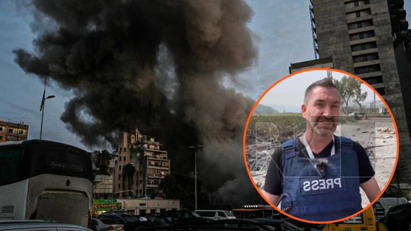 VIDEO | Misil israelí impactó cerca de periodista británico que se encontraba en Líbano