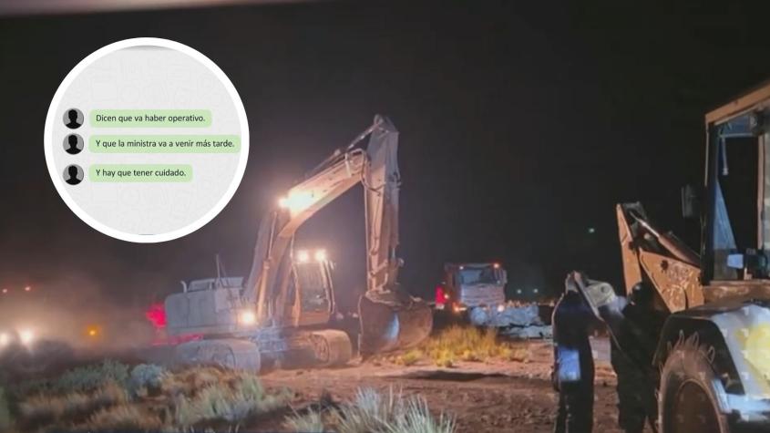 “Los carabineros están en el centro, tranquilo”: Alerta por posible acceso a datos reservados en chats de bolivianos que intentaron tapar zanja