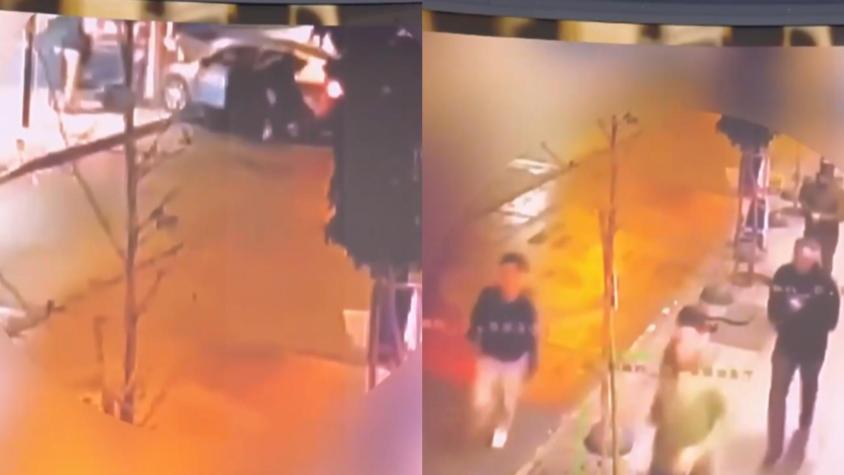 El momento del accidente provocado por carabinero en estado de ebriedad: video muestra a ocupantes escapando