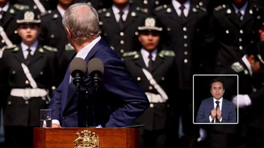 Funcionaria se desmaya en pleno discurso de Kast en acto de reforma a Gendarmería