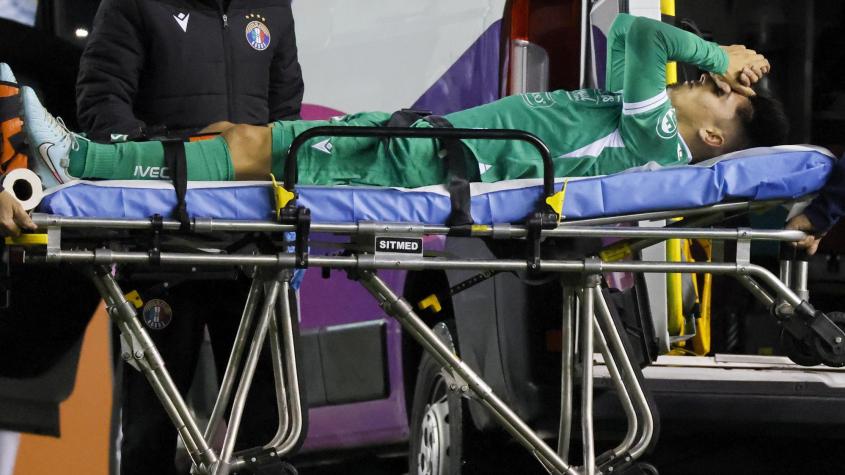 Debió ser retirado en ambulancia: Nicolás Aedo sufre grave lesión en duelo entre Audax Italiano y Limache