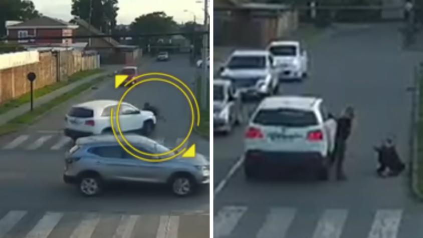 Conductora atropelló a mujer que cruzaba por paso peatonal, la insultó y luego escapó: "Me dijo que yo le había golpeado el auto"