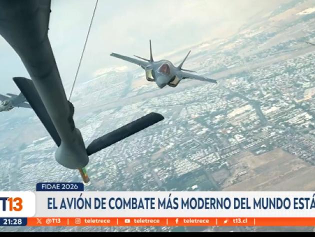 Fidae 2026: El avión de combate más moderno del mundo está en Chile Fidae 2026: El avión de combate más moderno del mundo está en Chile