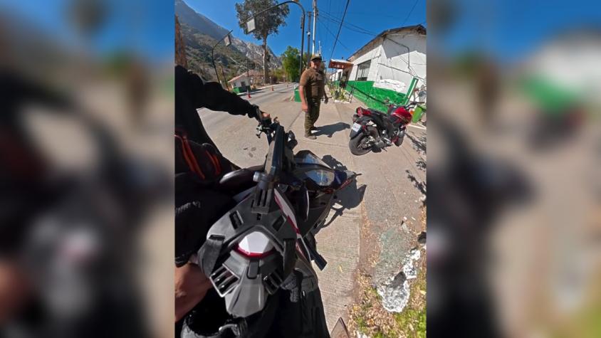 "Ten cuidado con tus palabras": Sujeto agotó la paciencia de carabinero con inapropiados dichos y acabó con su moto incautada