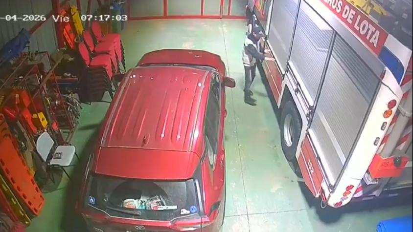 Ladrón entra a cuartel y roba a Bomberos de Lota: sustrajo más de $10 millones