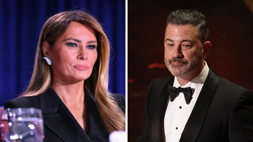 "Un cobarde": Melania Trump arremete contra humorista Jimmy Kimmel por broma sobre su eventual viudez 
