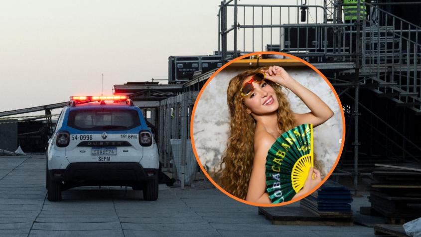 Trabajador muere ensamblando el escenario para el show de Shakira en Copacabana