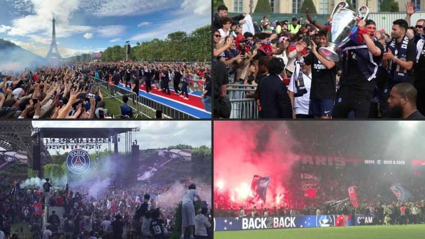 París festeja con los héroes del PSG bajo fuerte vigilancia policial