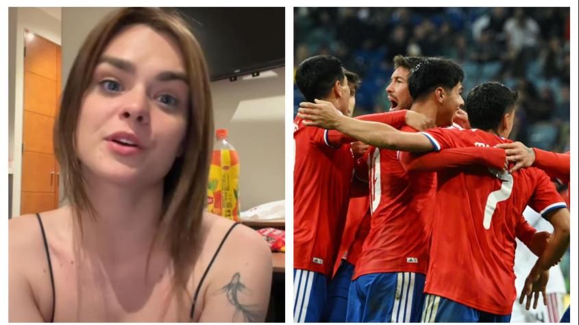 Influencer rusa hincha de La Roja relata incómodo episodio en Chile: "Es primera vez que me pasa"