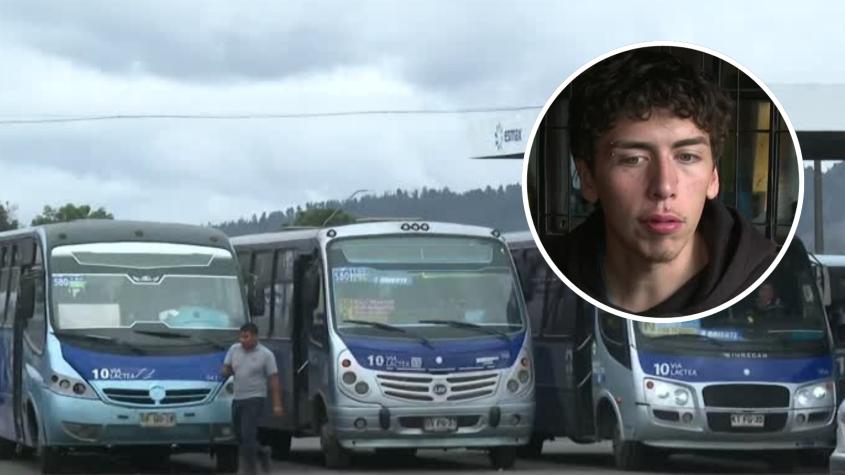 Testigo de brutal ataque de chofer de micro a joven en Concepción: "Se tiró a apuñalar directamente"