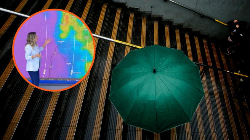 "La lluvia más importante en lo que va del año": Cuántos milímetros caerán en Santiago esta semana