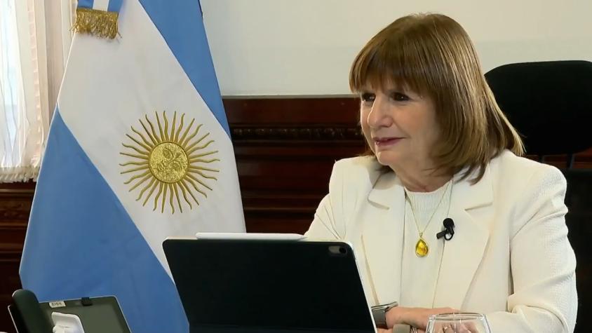 Bullrich aborda desafíos en seguridad de Chile y Argentina en Teletrece