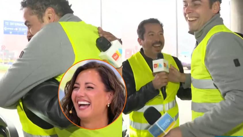 Periodistas de matinales vivieron cómico momento con ciudadano chino: se disputaron la entrevista y terminaron abrazados