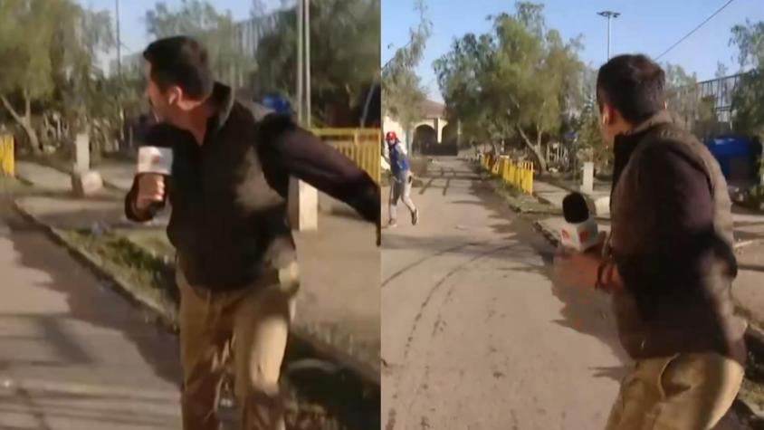 Periodista de 'Tu Día' sufre violenta agresión por sujetos que viven en ruco en San Bernardo