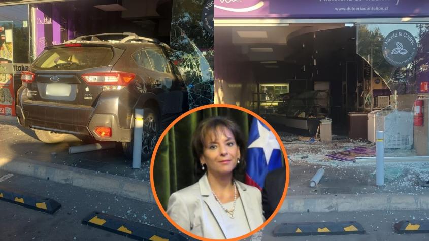 Exministra de la Corte de Apelaciones chocó contra cafetería en La Reina: una trabajadora resultó herida