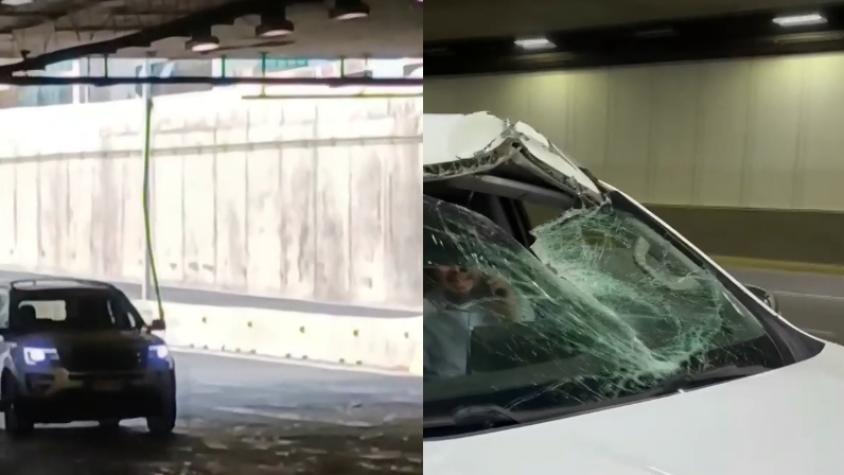 Daños y lesionados por fierro colgante en autopista: Costanera Norte identificó a infractor y anuncia dura acción