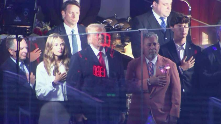 Trump abucheado en el Madison Square Garden antes del tercer juego de Finales de la NBA