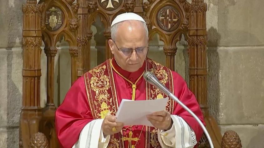 El papa León XIV llegó a Barcelona, donde pidió unidad