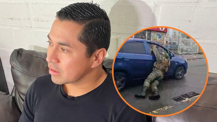 Carabinero arrastrado por vehículo en Chiguayante cuenta su versión: "Yo decía que no podía caer, tenía en mi cabeza a mis hijos" Carabinero arrastrado por vehículo en Chiguayante cuenta su versión: "Yo decía que no podía caer, tenía en mi cabeza a mis hijos"