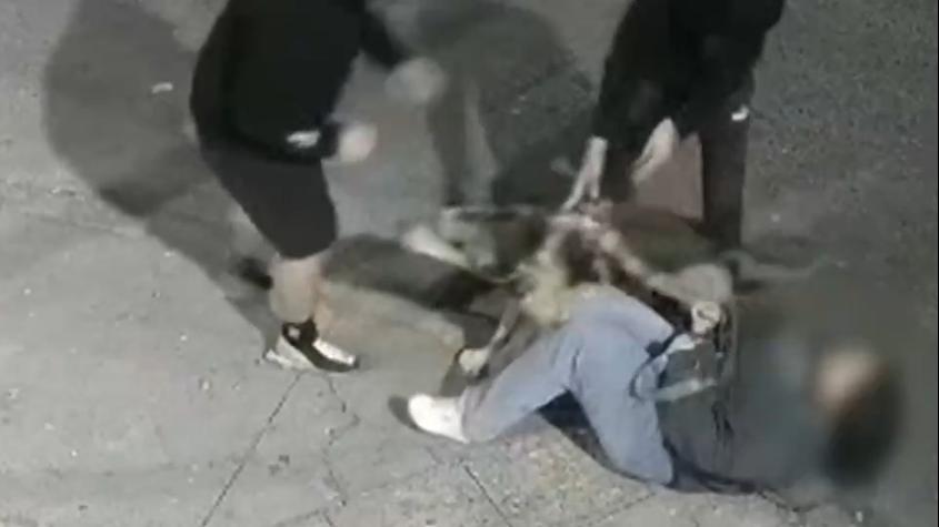 Captan violento asalto en Quinta Normal: mujer fue atacada mientras paseaba a su perro