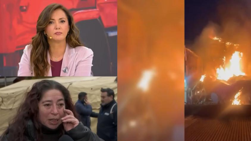 Madre viajó desde Argentina a buscar a su hijo que falleció en incendio en Santiago: cuerpo sigue bajo los escombros