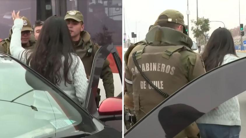 Conductora recibió multa en fiscalización, faltó el respeto 
