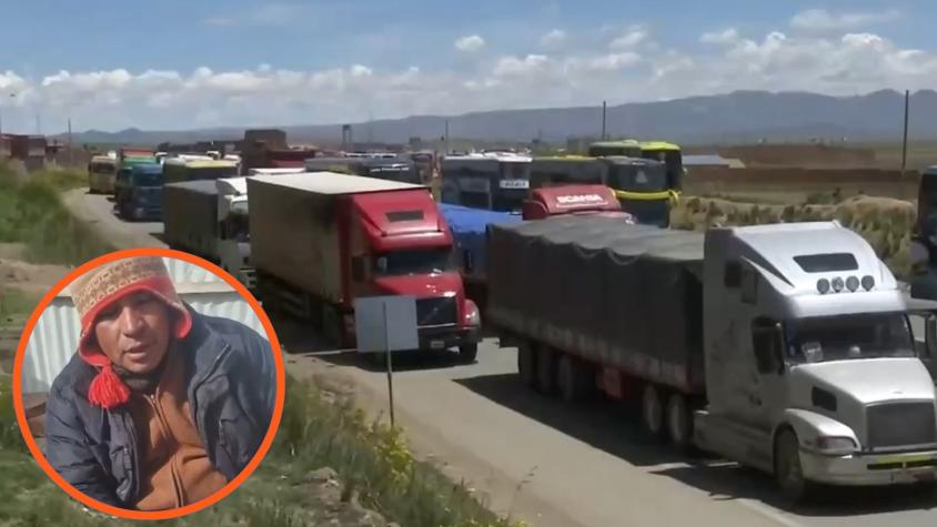 Denuncian "condiciones inhumanas": Camioneros llevan 40 días atrapados en Bolivia