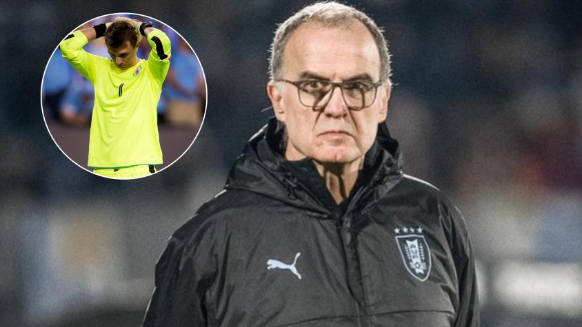 No lo podía creer: La reacción de Bielsa al error de Muslera en partido ante España en el Mundial