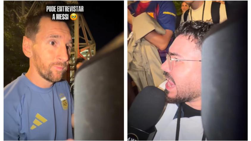 VIDEO | Periodista en silla de ruedas entrevista a Lionel Me