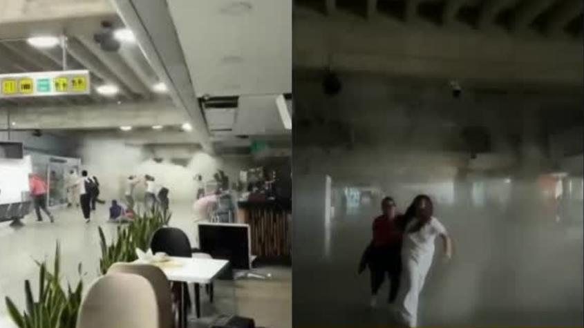 VIDEO | Graves daños en aeropuerto: los fuertes registros de las caídas de estructuras tras terremotos en Venezuela