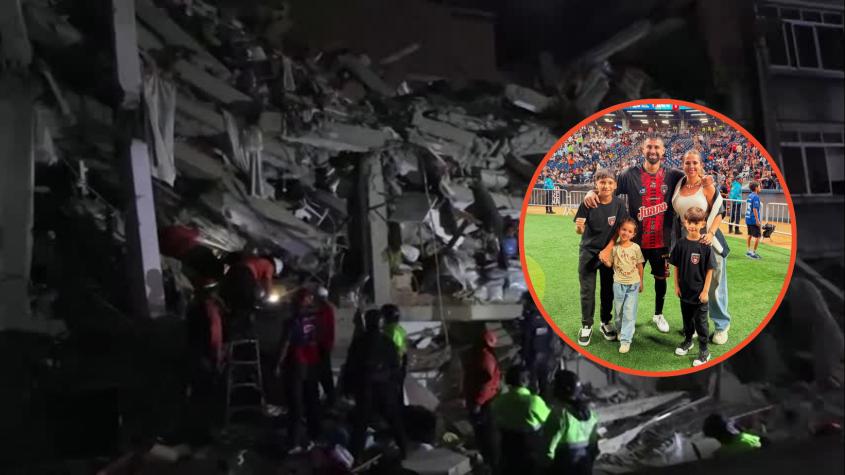 "Quiero creer que no estaban ahí": El drama de futbolista argentino que busca a su familia tras derrumbe de edificio donde vivían en Venezuela