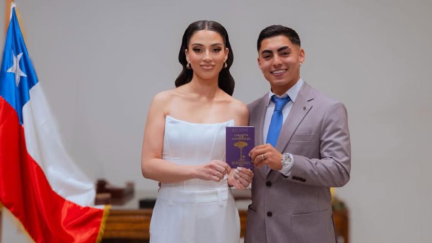 Jordhy Thompson y Camila Sepúlveda se casaron a pesar de denuncia por violencia intrafamiliar Jordhy Thompson y Camila Sepúlveda se casaron a pesar de denuncia por violencia intrafamiliar