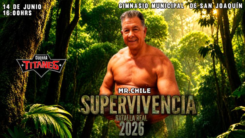 "Nunca he dejado de entrenarme": "Míster Chile" está de vuelta en la lucha libre nacional
