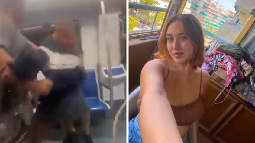 "Nos tienen estigmatizados porque hay muchos carteristas latinos": La versión de la chilena que protagonizó pelea en metro de Barcelona