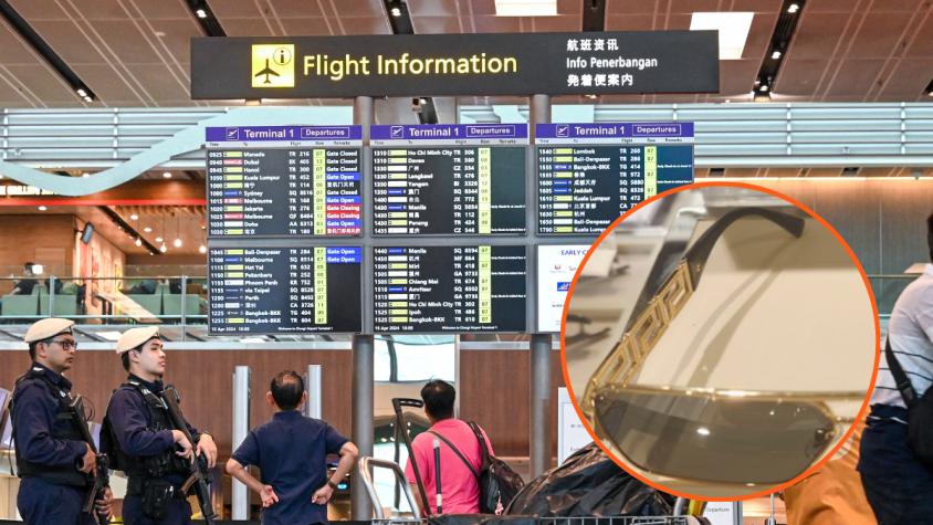 Chileno fue detenido por robar lentes de sol en el aeropuerto de Singapur: arriesga hasta siete años de cárcel