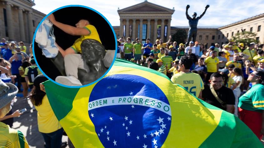 VIDEO | Todo vale: La famosa mufa que hinchas brasileños emplearon para perjudicar a Argentina en el Mundial
