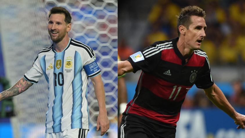 La reacción de Miroslav Klose al récord que comparte con Messi en Mundiales (y la posibilidad de que lo supere)