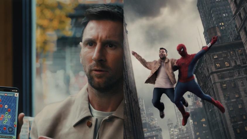 VIDEO | Con recorrido por el cielo de Nueva York incluido: Messi promociona "Spider-Man: Brand New Day" junto a Tom Holland