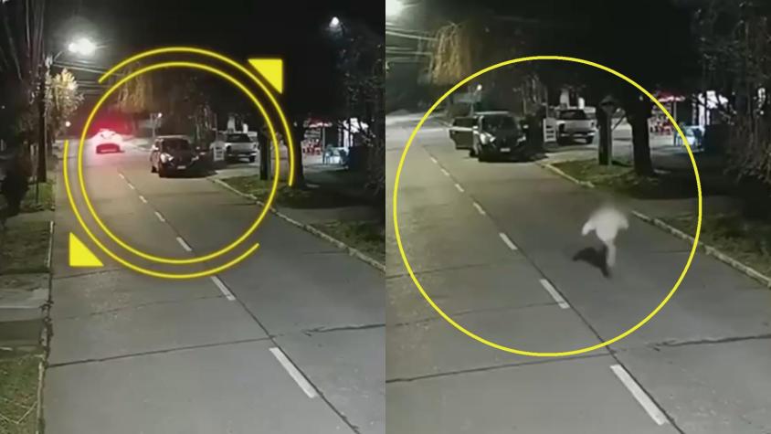 Video muestra violento portonazo a madre e hija en Chiguayante: niña de 12 años huyó por su cuenta por súplica de su mamá