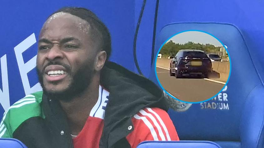 VIDEO | La errante conducción de Sterling antes de chocar: fue detenido y acusado de manejar bajo efectos de las drogas