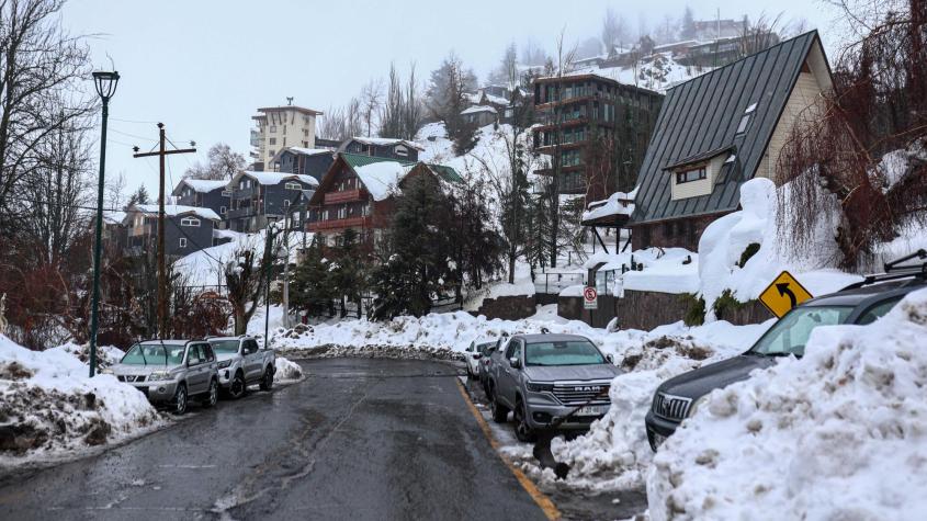 Instalación de cadenas: el problema camino a la montaña