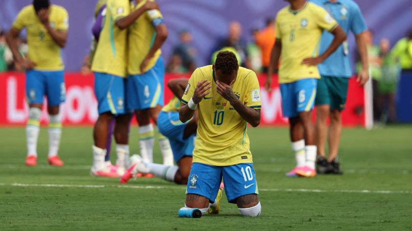 VIDEO | El desconsolado llanto de Neymar tras la eliminación de Brasil