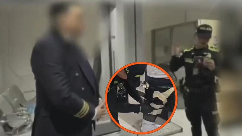 Hombre disfrazado de piloto es detenido en aeropuerto de Colombia: llevaba 10 kilos de cocaína en su ropa Hombre disfrazado de piloto es detenido en aeropuerto de Colombia: llevaba 10 kilos de cocaína en su ropa