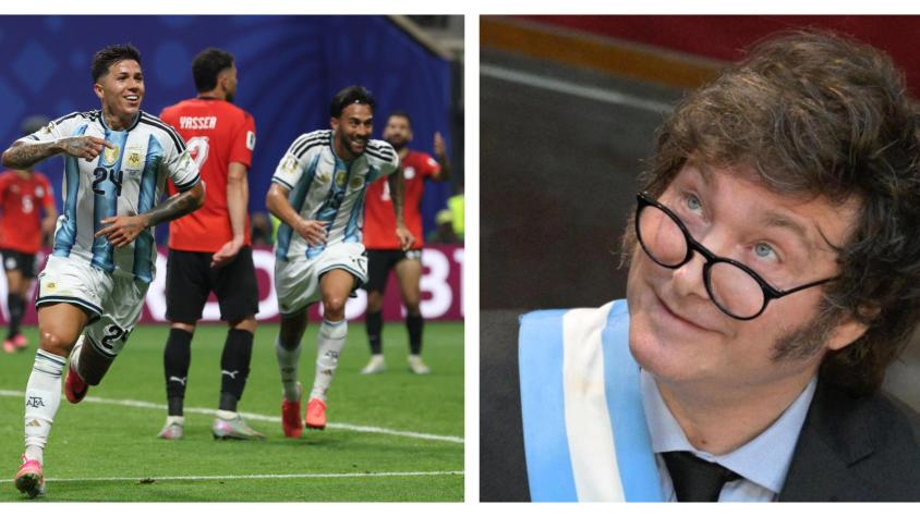"Qué manera de....": La reacción de Javier Milei a triunfo de Argentina ante Egipto por el Mundial "Qué manera de....": La reacción de Javier Milei a triunfo de Argentina ante Egipto por el Mundial