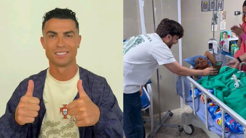 Cristiano Ronaldo emociona a niño que perdió a su familia y una pierna tras el terremoto en Venezuela: Así lograron contactar al astro portugués