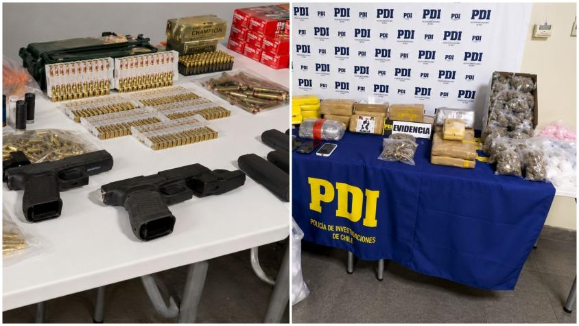 Encuentran granada y 48 kilos de droga a solo metros de jardín infantil en Lampa