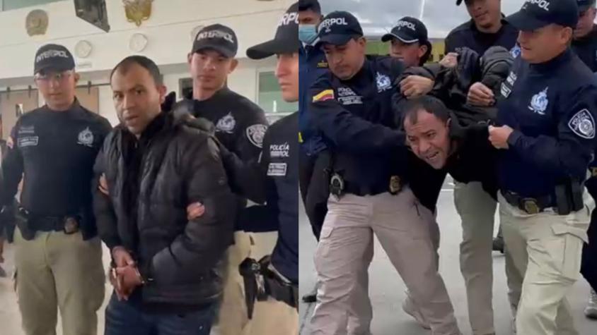 "¡Me van a matar!": La reacción Dayonis Orozco, imputado por crimen de Ojeda y mayor Sánchez, cuando es extraditado a Chile