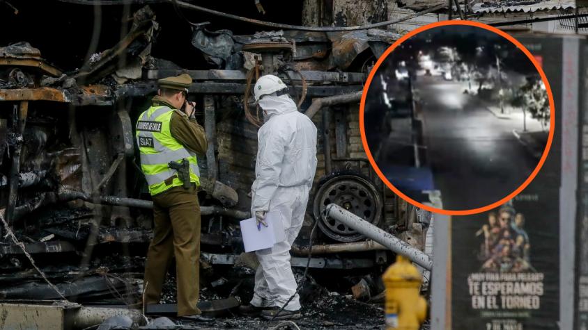 VIDEO | Así fue la huida del vehículo que chocó y provocó incendio tras evadir a Carabineros