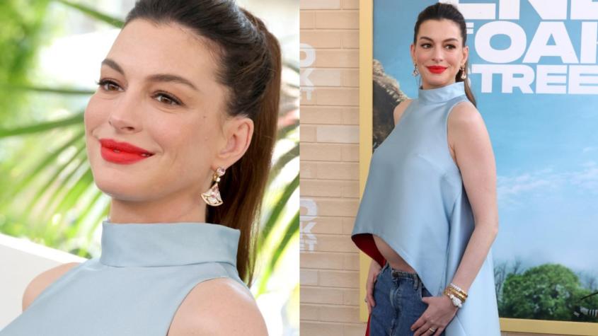 La excepcional respuesta de Anne Hathaway tras ser acusada de fingir su embarazo: detalle en su pancita originó especulaciones